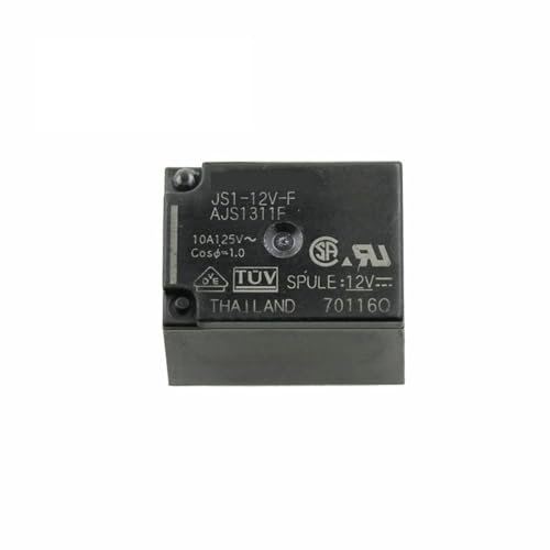 Relé de potencia JS1-12V-F AJS1311F de 5 pines y 10A para control de circuitos de automatización