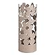 Baroni Home Schirmständer Modernes Design Regenschirmhalter aus Metall Flowers mit 2 Haken und Abnehmbarer Regenschutz, 19 x 19 x 49 cm (Taupe)