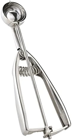 Solula 18/8 Stainless Steel Small Ice Cream Scoop Disher Cookie Scoop Melon Baller