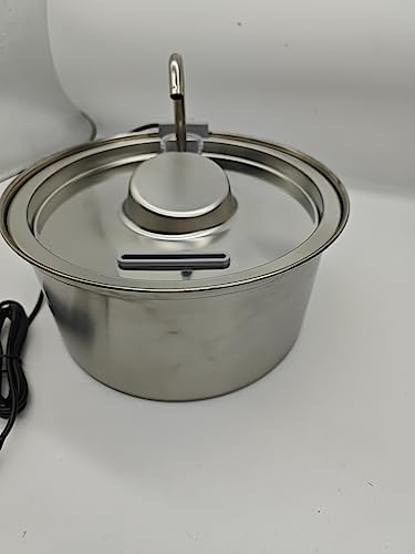 KOOGMOON Fontanny wodne dla zwierząt, stal nierdzewna klasy spożywczej, duża pojemność 4 l, 20 dB super ciche