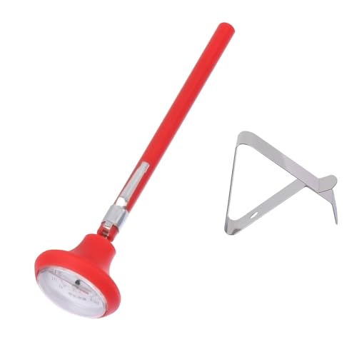BEBEMOKO Termómetro De Cocina Con Clip De Acero Inoxidable Resistente Al Calor, Medidor De Temperatura Precisa Para Horno y Barbacoa, Práctico y Seguro Para Uso Doméstico