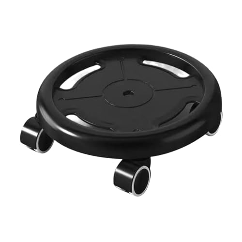 Milageto Disco de Rodillo Abdominal, Placa de Rueda para músculos Abdominales, Rodillos Abdominales, Rodillos de Cuatro Ruedas, Deslizadores con Ruedas, Negro