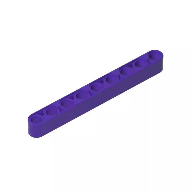 XYEIUGO GDS-666 40490 Technic Beam 1x9 Thick, Dark Purple, 50 PCS