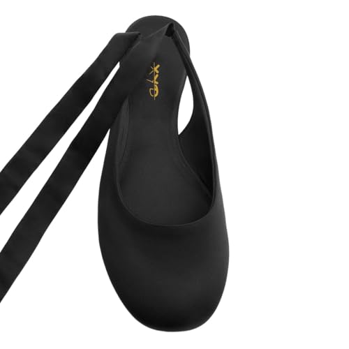 XYD Women Ankle Strappy Cute Round Toe Flat Lace Up Chunky Low Heel Dressy Comfort Slingback Shoes3