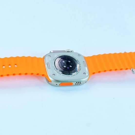 Back of Zordai Z8 Ultra Max Smartwatch showing sensors