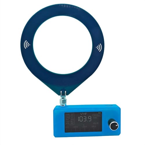 MUMQAQ SI4732 - Receptor de radio de onda corta portátil de 0.5-108 MHz con pantalla IPS de 1.9 pulgadas, control ESP32-S3, modos DAB/LSB/USB/AM/FM, antena de bucle incluida