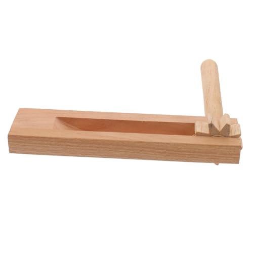 NESTINGHO Traditional Wooden Ratchet Noise Maker Musical Instrument for Matraca Lightweight Portable Educational Percussion Instrument for Indoor Outdoor Play