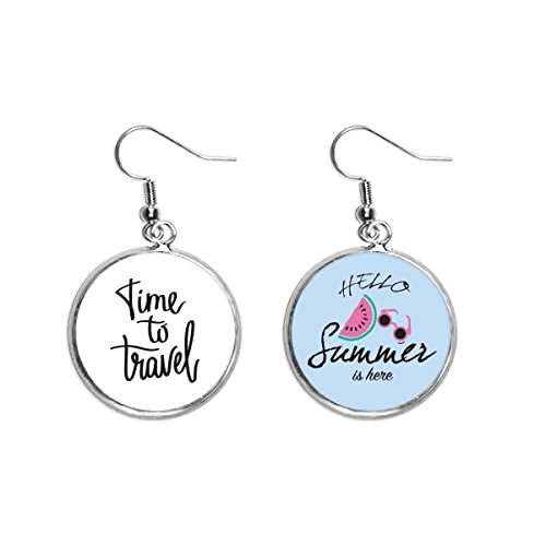 Pendientes de sandía para combinar con vestidos playeros este verano