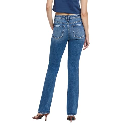 Flying Monkey High Rise Bootcut Jeans Medium Blue2