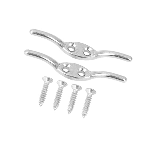 ACROPIX 2 Set 2 Inch 316 Stainless Steel Universal Marine Boat Flagpole Cleat Hook with 4 Mounting Screws Car Parts