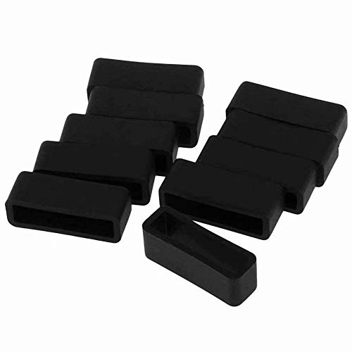 SMELEYOU Befestigungsringe Watch Band Armband Sportriemen Befestigungsbänder Keeper Ersatz Armband Loops Retainer 22 mm 10pcs Cover