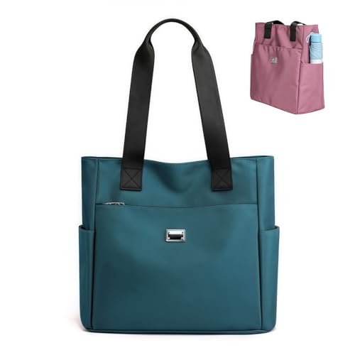 Large-capacity Waterproof Nylon Shoulder Bag With Multiple Pockets, Fashionable Women's Handbag, Outdoor Waterproof Crossbody Bag(Blue)