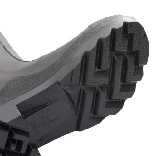vidaXL Gummistiefel mit Herausnehmbarem Innenfutter, Regenstiefel Rutschfest, Anglerstiefel Wasserdicht, Arbeitsstiefel Gartenstiefel Langschaft Stiefel, Schwarz Größe 38 PVC
