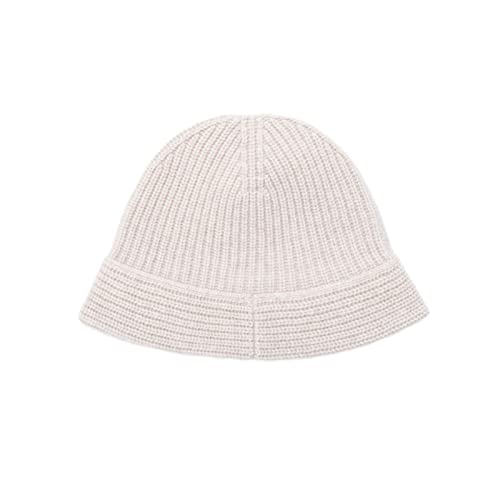 Bonnet en laine 100% tricot torsadé souple pour femme style haut de gamme coloris ivoire