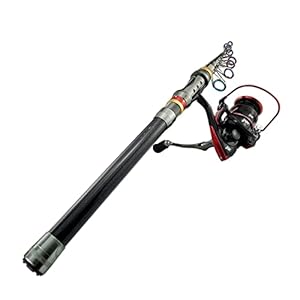 Telescopische hengel met Vissen Reel Kit 1.8-3.6m Telescopische Hengel en Spinning Vissen Reel Vissen Set Karper Hengel Herstel Kit Reizen Vissen Pole en (Color : YELLOW)