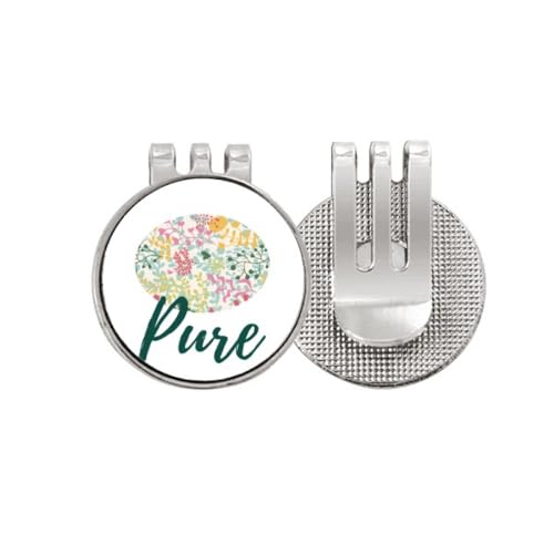 Marqueur de balle de golf à fleurs émail magnétique, idée cadeau idéale pour golfeur