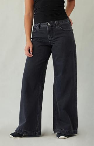 PacSun Women's Sloane Low Rise Ultra Baggy Jeans Faded Black3
