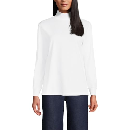 Image of Lands' End Women's Plus Size Long Sleeve Super T Mock