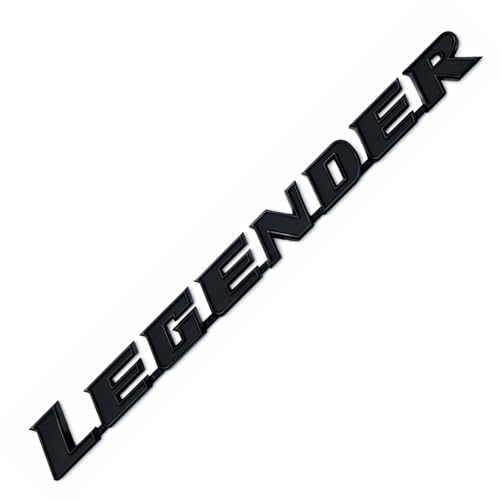 Image of KMH Premium Legender 3D Car Emblem Sticker | Stylish Brand Logo Badge | Waterproof Racing & Sports Decal for Car Exterior & Accessories | Black, Small Size - Pack of 1