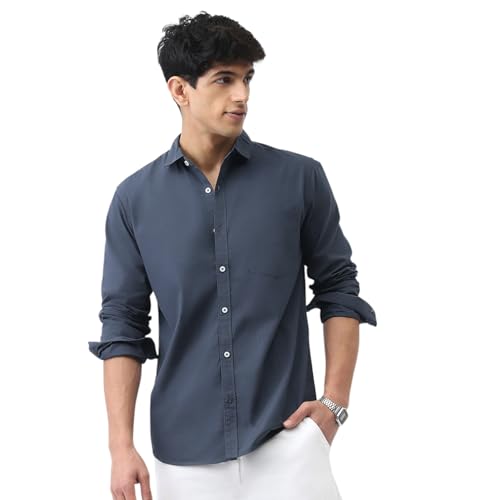 Image of Urbano Fashion Men's Cotton Full Sleeve Regular Fit Casual Solid Shirt