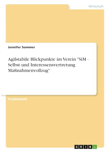 Agilstabile Blickpunkte im Verein "SiM - Selbst und Interessensvertretung Maßnahmenvollzug" (German Edition)
