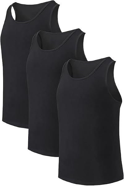 MOLISOHO Men's Bamboo Undershirts 3-Pack