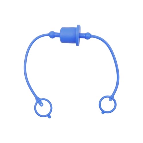 Image of HEVSTIL 4Sets 1 /2 inch Hydraulic Quick Coupler Male Dust Cap and Female Plug Cover, Red Rubber Dust Caps /Plugs with Retention Ring Keeps Cap Attached to Hose(Four Colours)