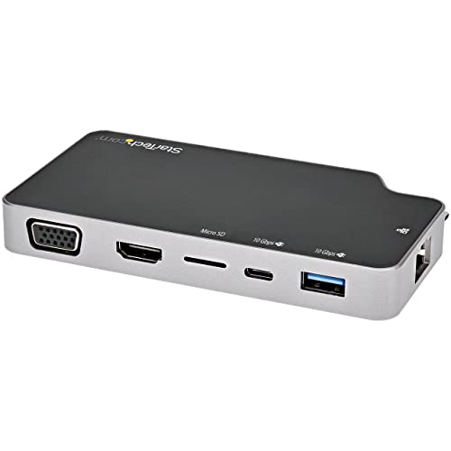 Mini Dock USB-C vers HDMI ou VGA avec Power Delivery 100W et Hub 10Gbps