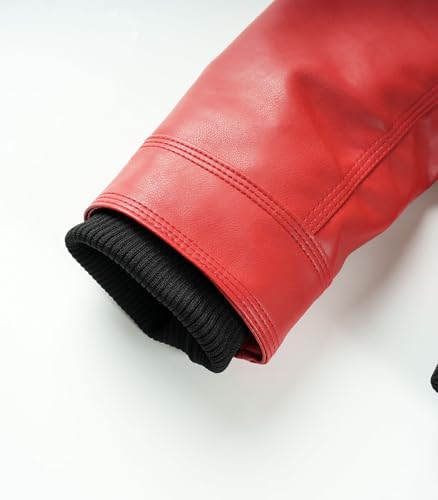 Image of FTIMILD Men's Leather Jacket Motorcycle Jacket Windproof PU Vintage Bomber Jacket with Removable Hood