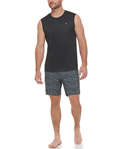 calvin klein men39s standard upf 40 sleeveless quick dry swim shirt