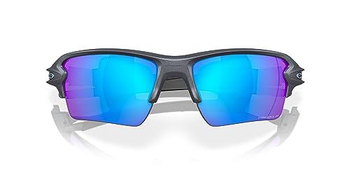 Image of Oakley Man Sunglasses Blue Steel Frame, Prizm Sapphire Polarized Lenses, 59MM