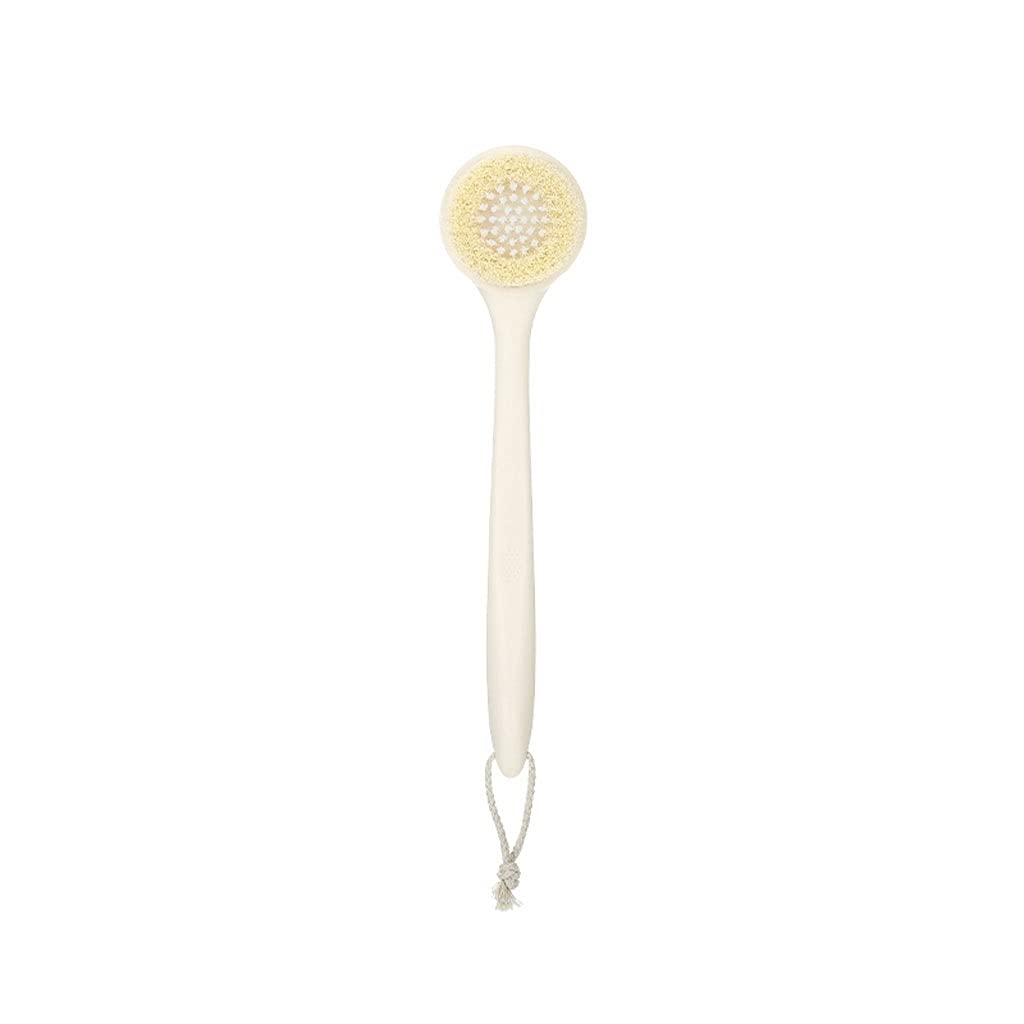 Toallitas de baño exfoliantes Cepillo Exfoliante para el Cuerpo de la Ducha Depurador de Espalda para Ducha Depurador de Espalda de Mango Largo con cerdas Suaves y rígidas, Toalla Exfoliante