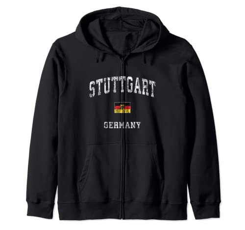 Stuttgart Germany - Diseño deportivo vintage Sudadera con Capucha