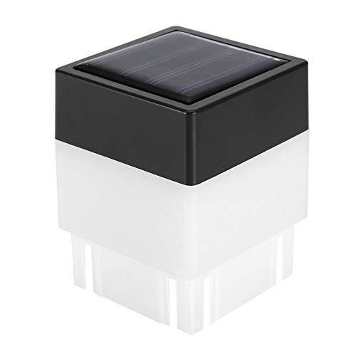 Samfox LED Light, Solar Powered LED Path Lamp Square White Light for Garden Courtyard Outdoor