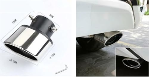 Cubiertas tubos escape cromadas de alta resistencia para Land Cruiser y Prado 5