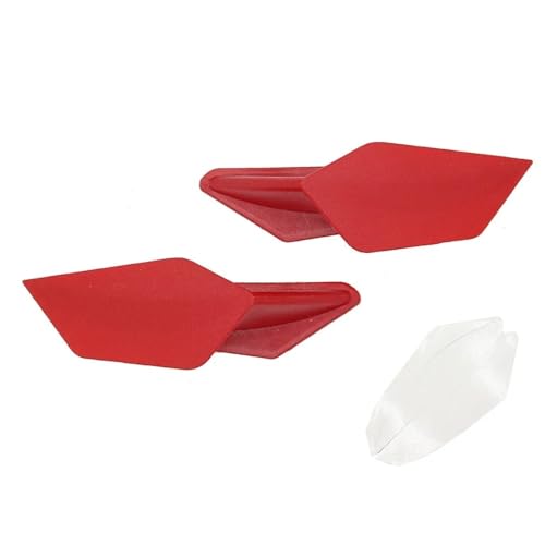 Kit d'ailes aérodynamiques rouge, l'aileron moto idéal pour le circuit