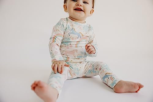 Copper Pearl Two Piece Long Sleeve Toddler Pajamas PJ Sets for Boys and Girls - Adorable Pattern Pajamas, Breathable Fabric to Keep Cool While Sleeping, Sizes 12 Months to 5T - Whimsy4