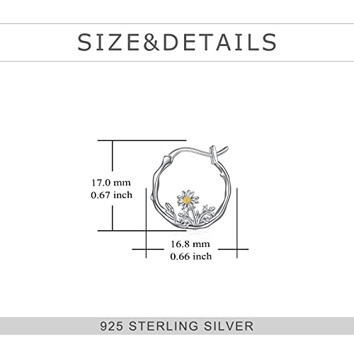 925 Sterling Silver Small Hoop Earrings Hypoallergenic Earring Jewelry for Sensitive Ears4