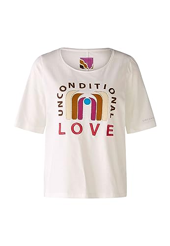 Oui Camiseta de mujer hecha de 100% algodón orgánico corte...