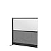 FSE 373-MW-5348-XWCGWB Modular Wall Room Divider System - Black Frame - 53