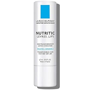 La Roche-Posay Nutritic Lip Balm for Very Dry Lips, Soothes and Repairs Chapped Lips with Shea Butter and Ceramides, 0.15 Fl Oz (Pack of 1)