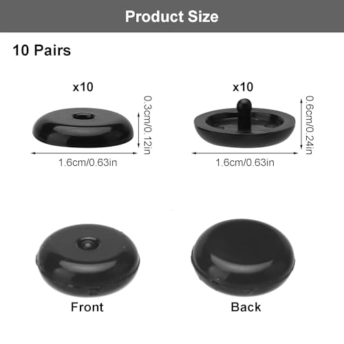 APOMOONS Sicherheitsgurt Stopper Knöpfe 10 Paar, Sicherheitsgurt Clip, Rutschfeste Gurtstopper Gurtschloss, Universal Sicherheitsschnalle Auto (Schwarz)