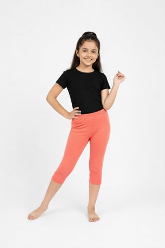 Image of CHARM N CHERISH Girls Cotton 3 /4th Leggings Pack of 1