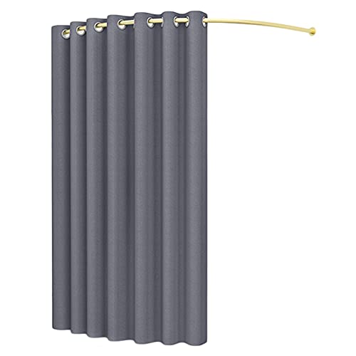 KKCF Negozio di Abbigliamento Camerini, Spogliatoio Temporaneo su Binario Mobile, Kit Protezione Privacy Tende Lino, Schermo Divisorio Uffici, 4 Dimensioni (Color : Dark Gray, Size : 120x200cm)
