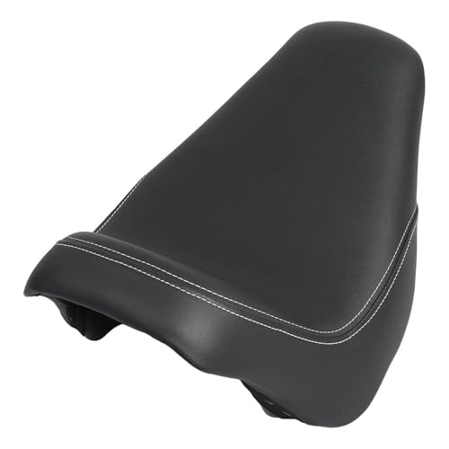 Asiento individual negro con costura blanca para Softail Classic FLSTC 4