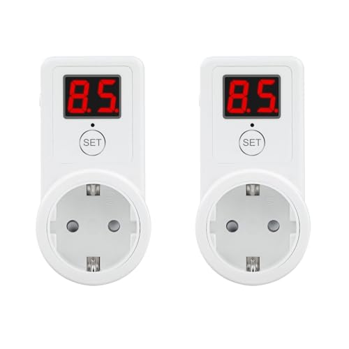Ampia gamma di applicazioni: presa di corrente digitale con timer Accende o spegne automaticamente i dispositivi elettronici per evitarne il sovraccarico. Ideale per luci del soggiorno, ventilatori, condizionatori d'aria, umidificatori, alberi di Natale e altri elettrodomestici.