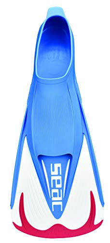 Palmes de Team SEAC rouge équipement natation enfant 4-5 ans confort
