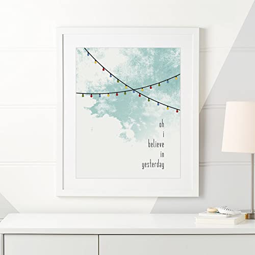 Song Lyric Wall Art Print Inspired By Yesterday By The Beatles - Romantic Wedding Or First Paper Anniversary Gift Idea #TOP6