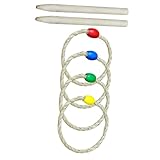 ELAYARD Buntes Ringwurfspiel Outdoor spielset für Erwachsene und Langlebig Leicht Fördert...