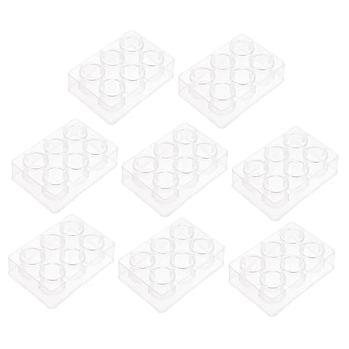KICHOUSE 8pcs 6 Chemical Experiment Equipment Labs Spot Plates Laboratory Dish Experiment Well Plate Chemical Cell Dish Clear Culture Plate Laboratory Plate Lab Petri Holder Plastic